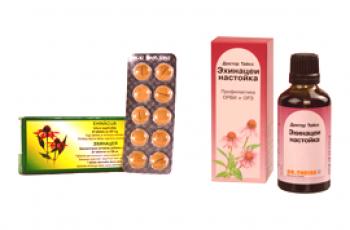 Što je bolje pilule ili tinktura echinacea?