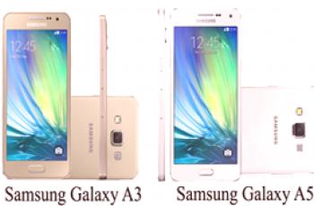 Samsung Galaxy a3 et a5 - quelle est la différence entre les smartphones