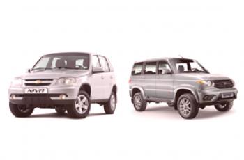 Chevrolet Niva y UAZ Patriot: comparación de autos y lo que es mejor