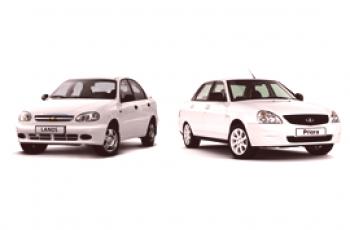 Quel est le meilleur pour choisir une Chevrolet Lanos ou une Lada Priora?