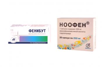 Phenibut ili Noofen: usporedba i koji od lijekova je bolji