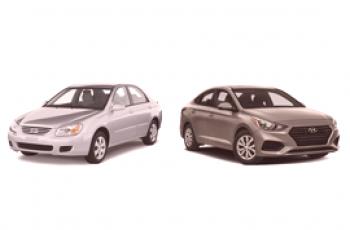 Kia Spectra ou Hyundai Accent - une comparaison et une voiture à choisir