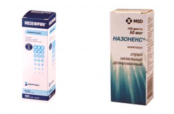 Nozephrine ili Nasonex - usporedba i što je bolje