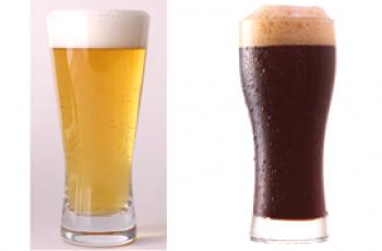 Cerveza oscura y clara - las principales diferencias