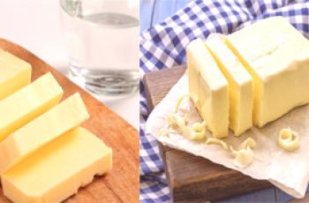 Quelle est la différence entre la margarine et le beurre?