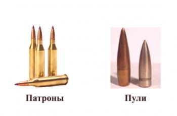 Ono što razlikuje metak od patrone: značajke i razlike