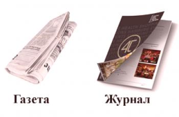 Co odlišuje noviny od časopisu: rysy a rozdíly