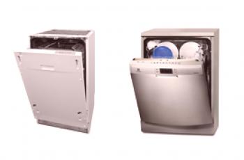 Koji je stroj za pranje posuđa bolji od 45 ili 60 cm: usporedba i razlike