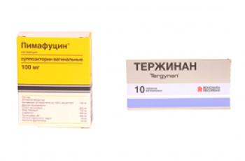 Pimafucin nebo Terzhinan: srovnání a co znamená lepší?