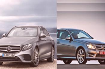 Mercedes clase E y C: ¿cuál es la diferencia y lo que es común?