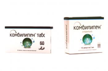 Koji Kombilipen je bolje uzeti u obliku tableta ili injekcija?