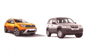 Renault Duster et Chevrolet Niva: une comparaison et quel meilleur choix?
