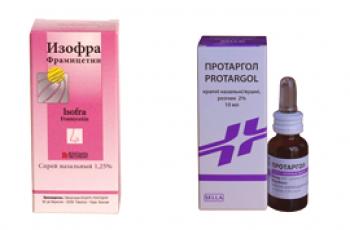 Isofra o Protargol: que es más eficaz y mejor.