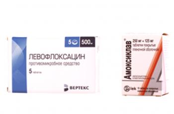 Levofloksacin i Amoksiklav: usporedba sredstava i što je bolje