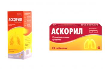 Ascoril sirup nebo tablety: srovnání a co je nejlepší zvolit
