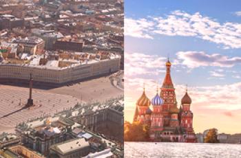 Où aller mieux à Saint-Pétersbourg ou à Moscou?