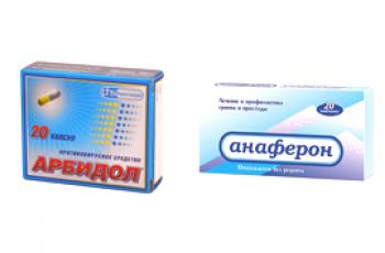 Arbidol nebo Anaferon: srovnání a co je lepší zvolit