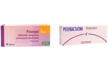 Roxera y rosuvastatina: una comparación de medios y lo que es mejor