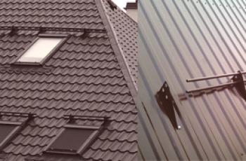 Što je bolje odabrati za krov metalne pločice ili profesionalni podovi?